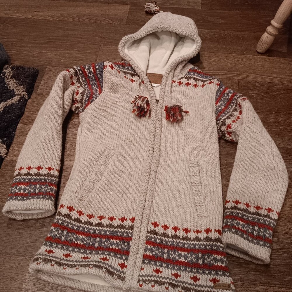 Laundromat Elizabeth Sweater sz s 100% wool line women - Picture 6 of 8